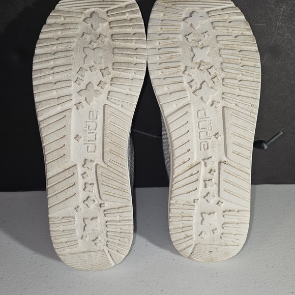 Hey Dude Wendy Stretch Sparkling Gray Size US6/ Euro 37 Comfy, Fun, Trendy VGUC - Picture 15 of 16
